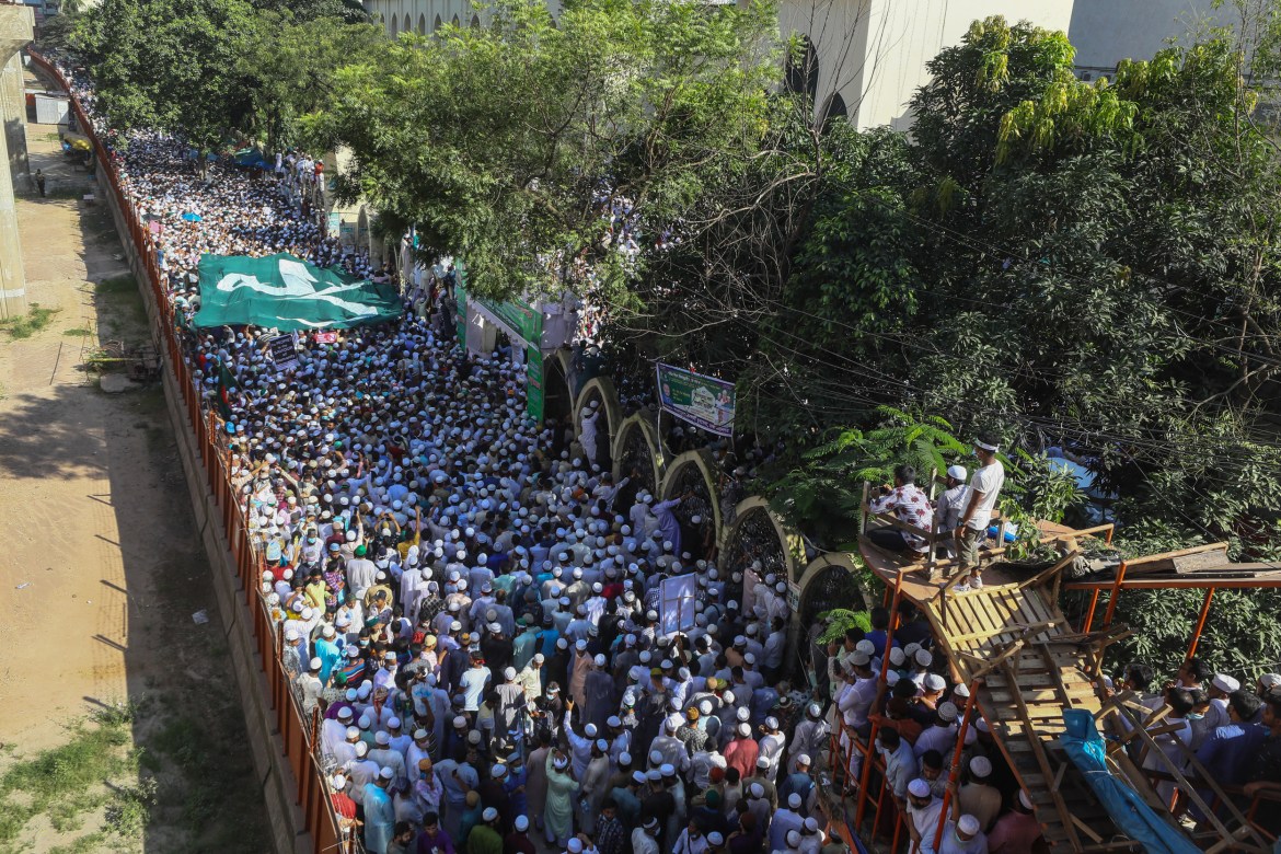 Bangladesh Muslim protest against French President Macron