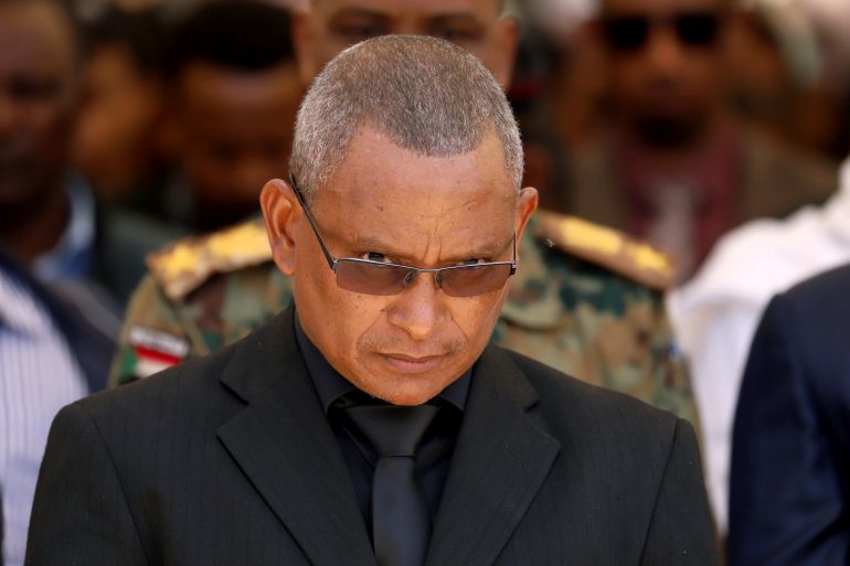 Debretsion Gebremichael, Tigray Regional President, attends the funeral ceremony of Ethiopia's Army Chief of Staff Seare Mekonnen in Mekele
