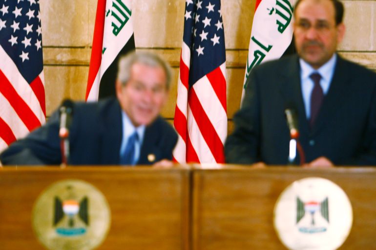 US President George W. Bush Visits Iraq