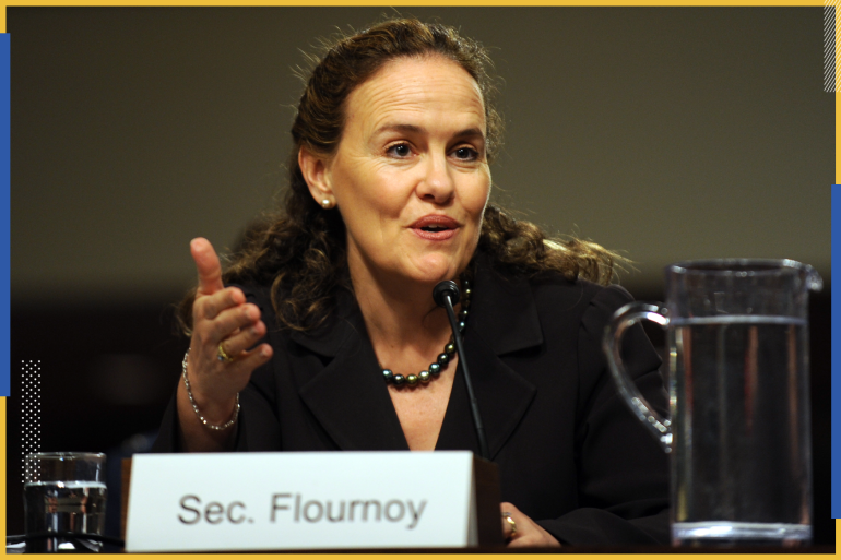 Michèle Angélique Flournoy is an American defense policy advisor and former government official. She was Deputy Assistant Secretary of Defense for Strategy under President Bill Clinton and Under Secretary of Defense for Policy under President Barack Obama. Wikipedia