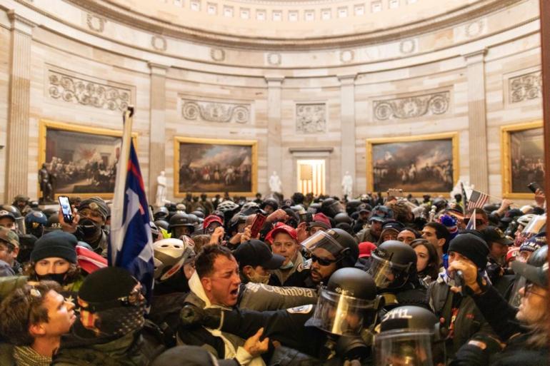 Trump supporters storm Capitol building in Washington