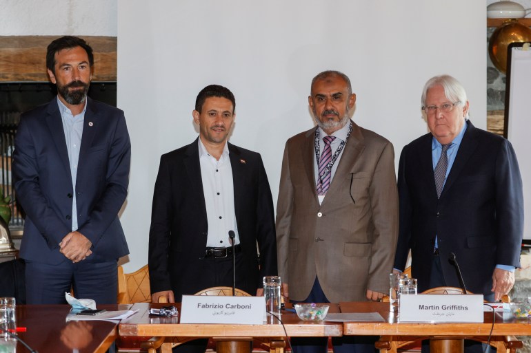 Meeting on Prisoners' Exchange Agreement in Yemen, in Glion