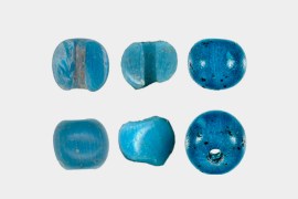 The glass beads were made in Venice, Italy in the 15th century. (American Antiquity, January 2021 / CNN)