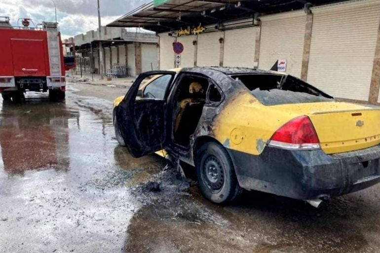 عراقي أحرق سيارتة بعد تغريمه لخروجه اثناء حظر التجول