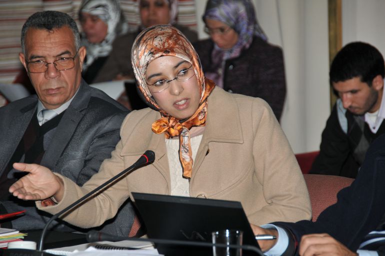 البرلمانية المغربية أمينة ماء العينين (الجزيرة)