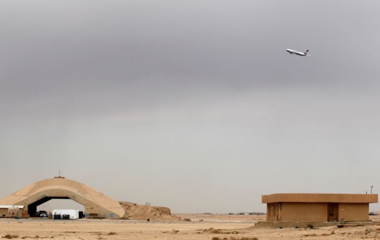 جماعات مسلحة في العراق موالية لإيران استهدفت قاعدة عين الأسد الجوية الأمريكية في الأنبار