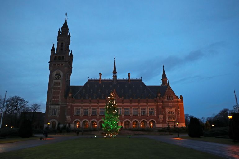 General view of the International Court of Justice (ICJ) in The Hague