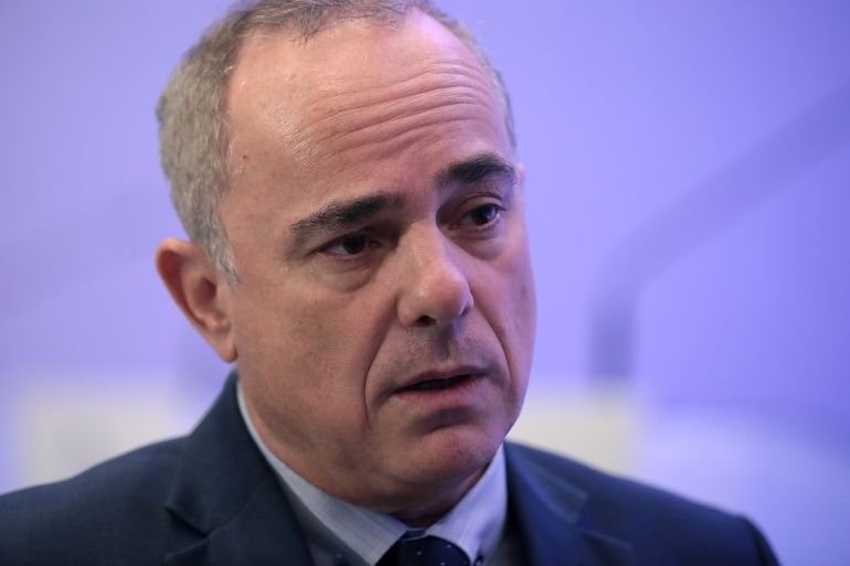 Israeli Energy Minister Yuval Steinitz speaks during an interview with Reuters in Athens