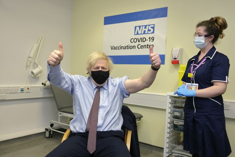 British PM Boris Johnson has the Covid-19 Vaccine