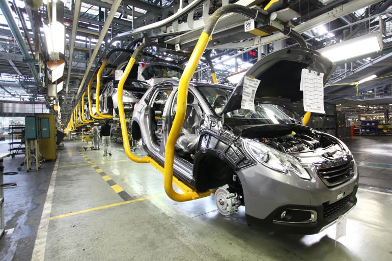 Automobile Production At PSA Peugeot Citroen Plant In Mulhouse