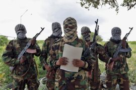A military spokesman for al-Shabab issues a statement south of Mogadishu. Feisal Omar/Reuters