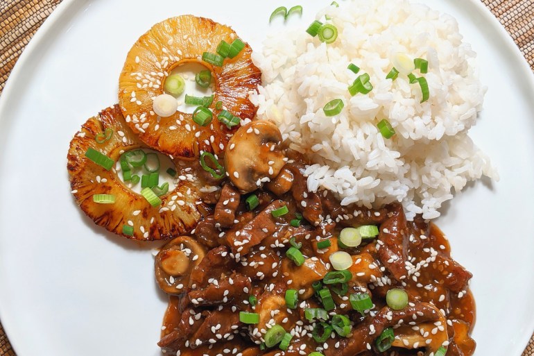 بيف ترياكي طبق صيني شهي ومغذي- بيكسابي