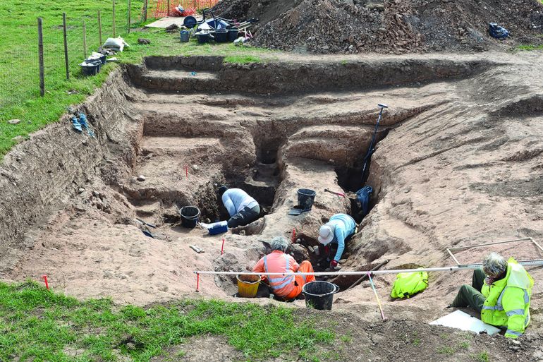 Excavation site of what is thought to be Britain's oldest saltern (Image: Steve Sherlock)