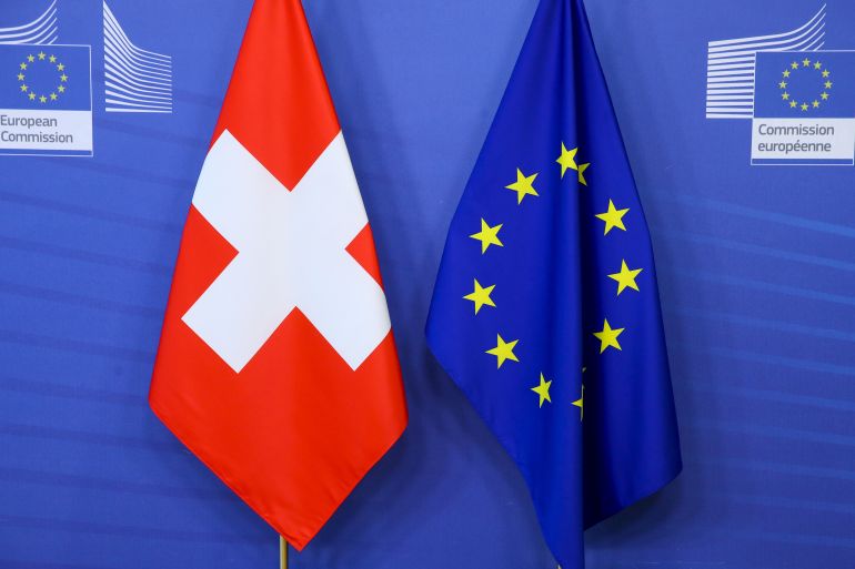 EU Commission head hosts Swiss president for talks on EU-Swiss relations