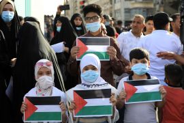 Demonstration in Iraq in support of Palestinians