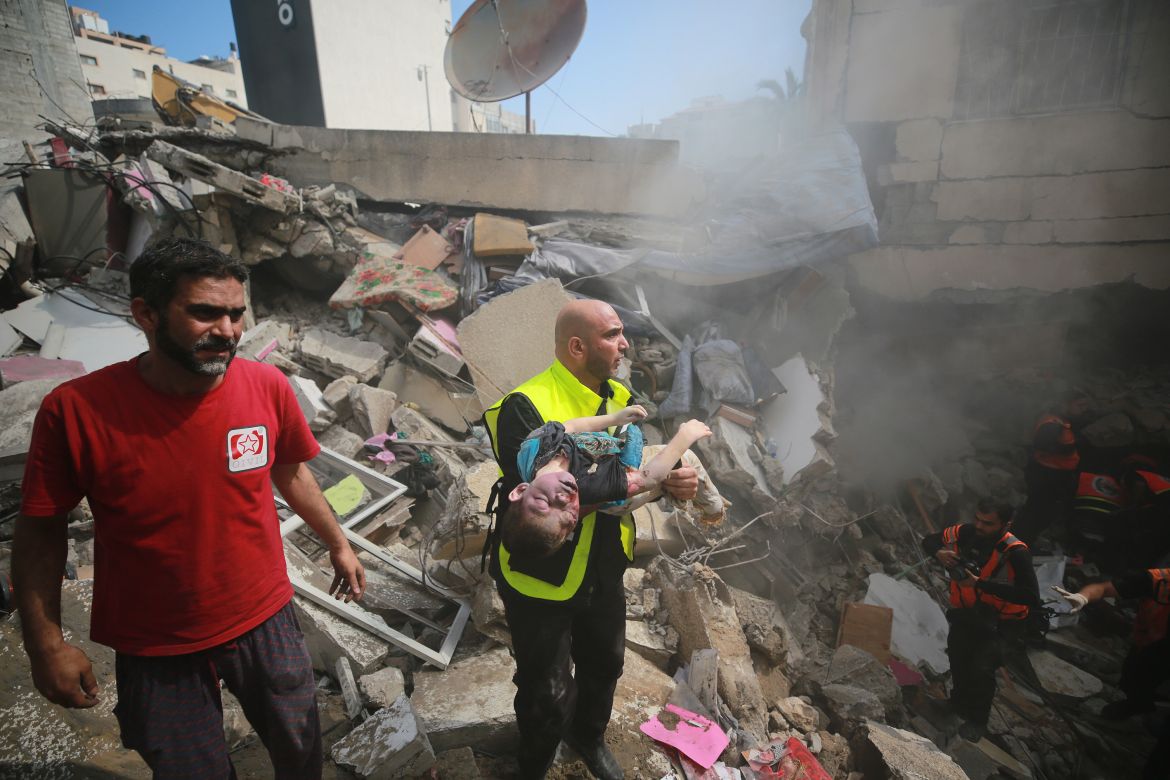 Israeli attacks over Gaza​​​​​​​