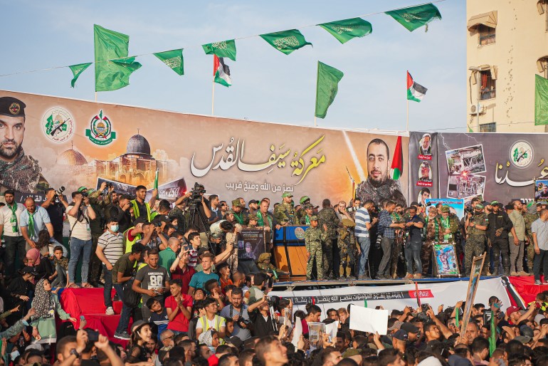 Ezzeddin al-Qassam Brigades parade in Gaza
