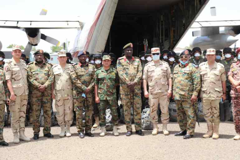 صور لوصول القوات المصرية قاعدة الخرطوم الجوية ـ صور من الاعلام العسكري السوداني