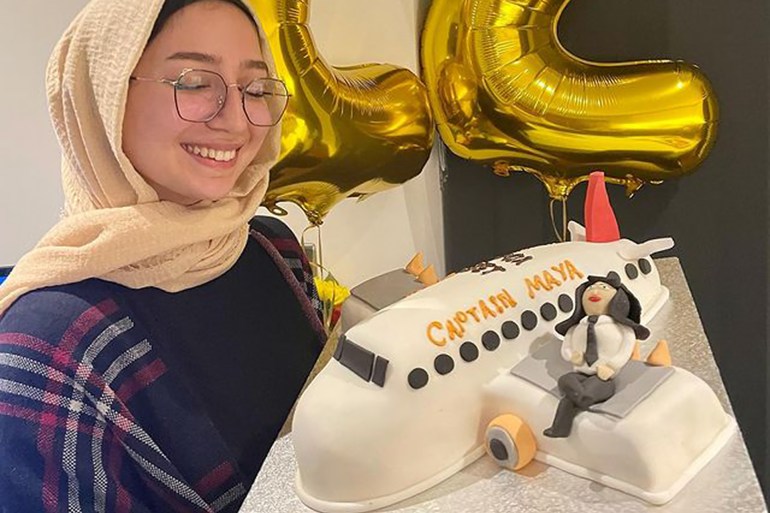 مايا غزال سفيرة النوايا الحسنة التي أصبحت أول لاجئة سورية تقود طائرة