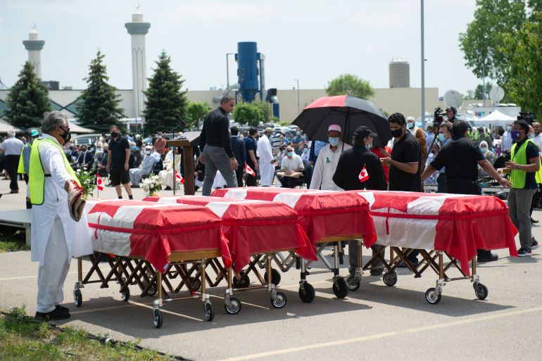 Funeral Held For Afzaal Family Killed In Hate Crime Vehicle Attack In London, Ontario