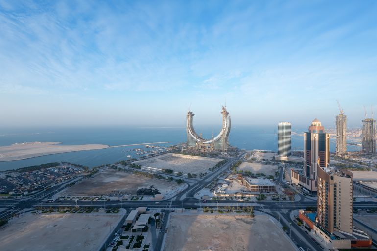 Doha qatar - Lusail, Qatar - September 01, 2020: Beautiful Cityscape of Lusail City: