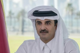 الشيخ تميم بن حمد آل ثاني يلقي كلمته أمام الجلسة الافتتاحية لمنتدى قطر الاقتصادي (الجزيرة)