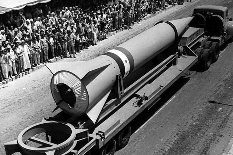 احتفال اطلاق الصاروخ المصري_1962_مواقع التواصل