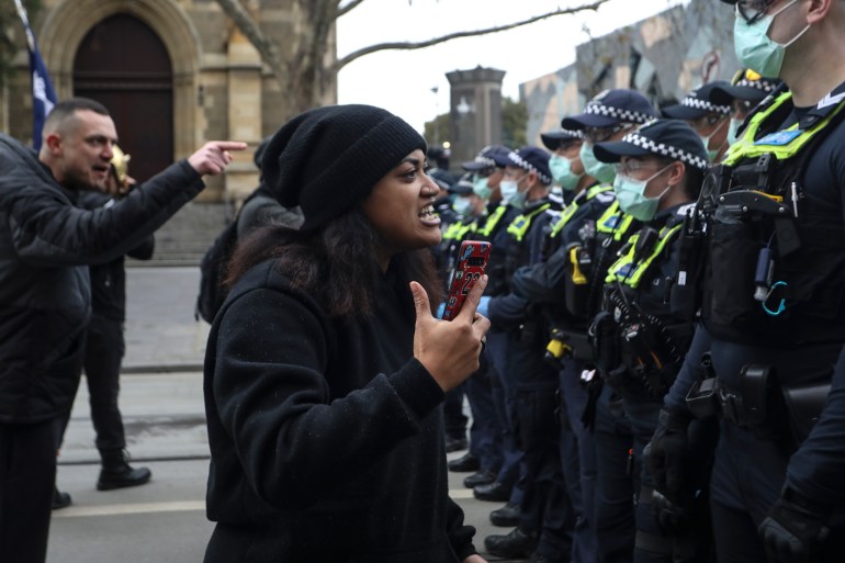 Australian Anti-Lockdown Activists Gather For "Freedom Rally"