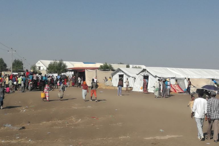 مركز استقبال اللاجئين الاثيوبيين من التغراي بحمداييت ـ الجزيرة نت