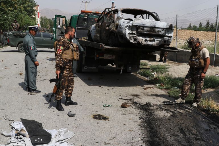 Rockets hit near the presidential palace in Kabul
