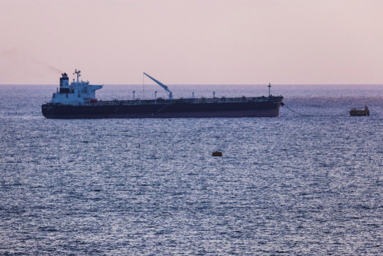 The Emirati oil deal that has Israeli environmentalists up in arms An oil tanker docks in the Mediterranean Sea near the oil port of Europe Asia Pipeline Company (EAPC), as seen from Ashkelon, Israel June 10, 2021. Picture taken June 10, 2021. REUTERS/Amir Cohen