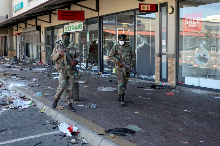 أحداث المشتعلة في جنوب أفريقيا