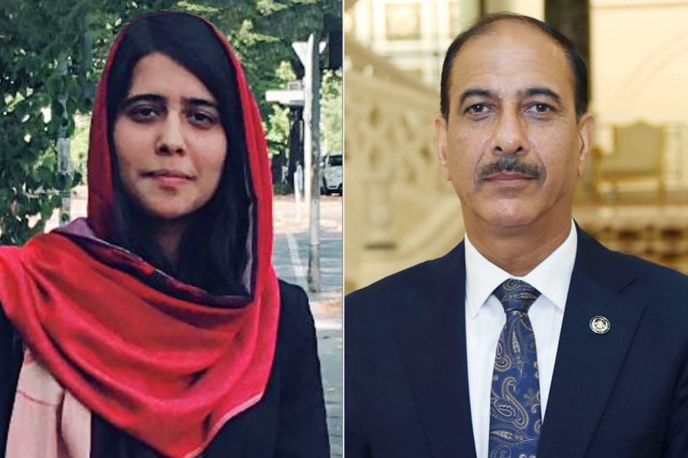 Afghan ambassador to Pakistan Najibullah Alikhil and Silsila Alikhil, 26,