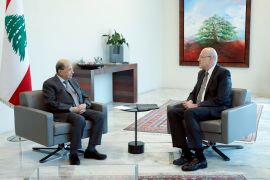 Najib Mikati-Michel Aoun meeting in Beirut
