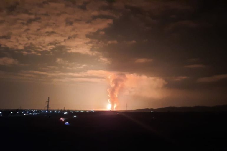 Military ammunition depot exploded in Kazakhstan