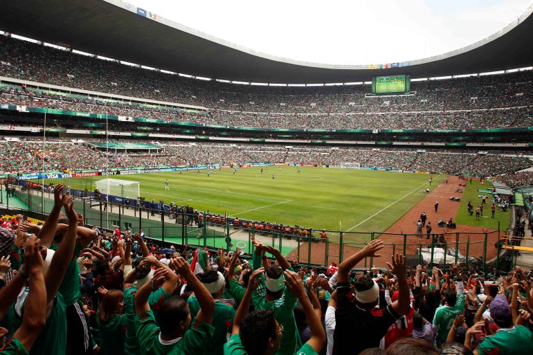 Football - Uruguay v Mexico FIFA Under 17 World Cup Final - Mexico 2011 - Estadio Azteca, Mexico City - 10/7/11 General view of the Azteca stadium during the final Mandatory Credit: Action Images / John Sibley Livepic