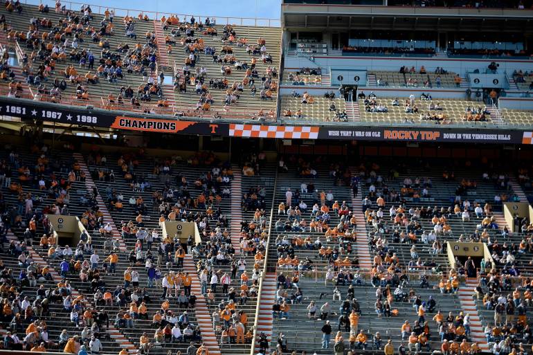NCAA Football: Kentucky at Tennessee Oct 17, 2020; Knoxville, TN, USA; A view of the stands during a game between Tennessee and Kentucky at Neyland Stadium in Knoxville, Tenn. on Saturday, Oct. 17, 2020. Mandatory Credit: Calvin Mattheis-USA TODAY NETWORK