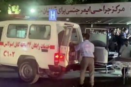 Wounded taken to hospital after attack on Kabul airport