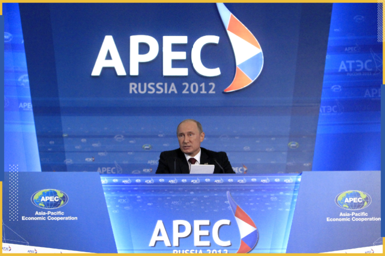Russia's President Vladimir Putin speaks during a news conference at the Asia-Pacific Economic Cooperation (APEC) Summit in Vladivostok September 9, 2012. REUTERS/Sergei Karpukhin (RUSSIA - Tags: POLITICS BUSINESS)