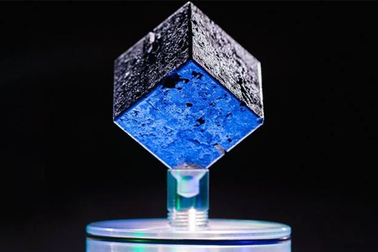 One of the 'Heisenberg cubes'. (John T. Consoli/University of Maryland)