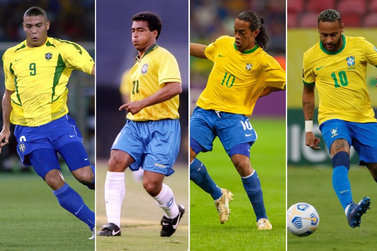 كومبو يجمع Ronaldinho و Romário و Neymar و Ronaldo Nazário
