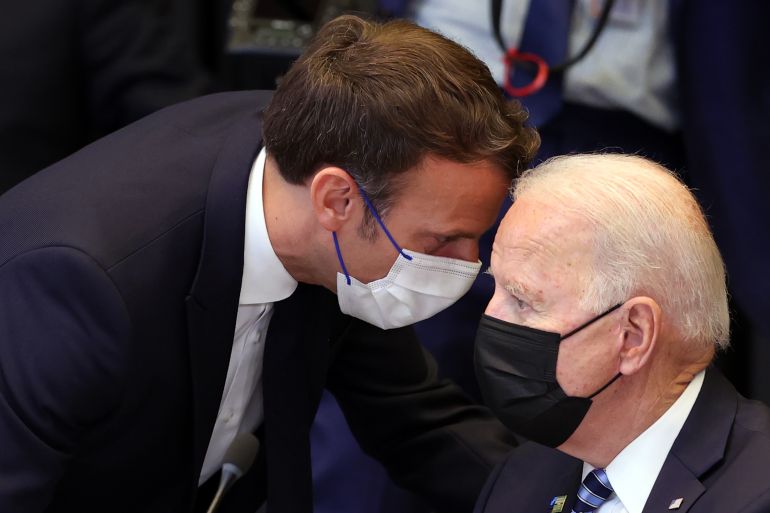 NATO summit in Brussels: Macron - Biden meeting