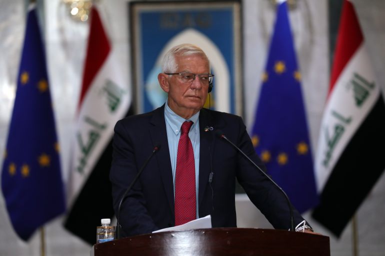 High Representative of the EU for Foreign Affairs and Security Policy Borrell in Baghdad