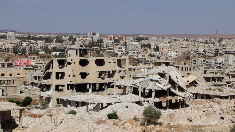 حجم الدمار والخراب الذي حل بالمدينة (درعا ) بسبب قصف النظام