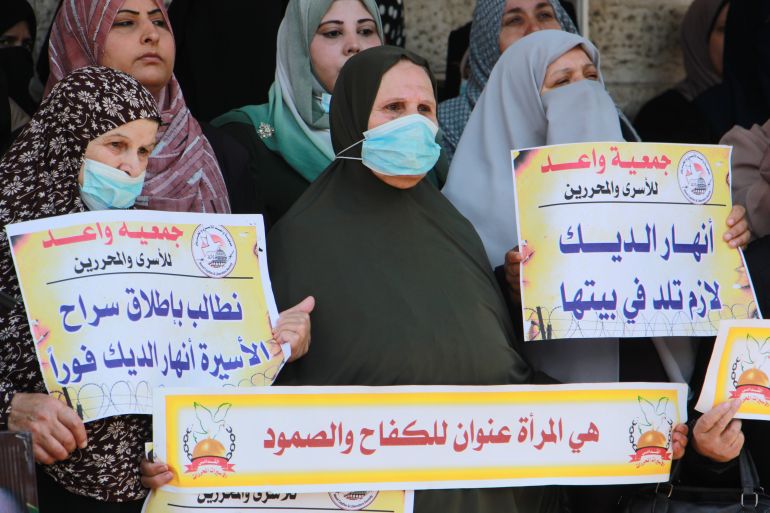 تؤمن فاطمة الزق بأهمية الفعاليات المناصرة للأسيرات في سجون الاحتلال-رائد موسى-الجزيرة نت