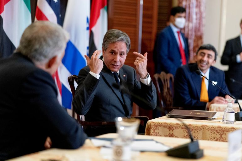 U.S.'s Blinken hosts trilateral meeting with Israel's Lapid and UAE's Bin Zayed