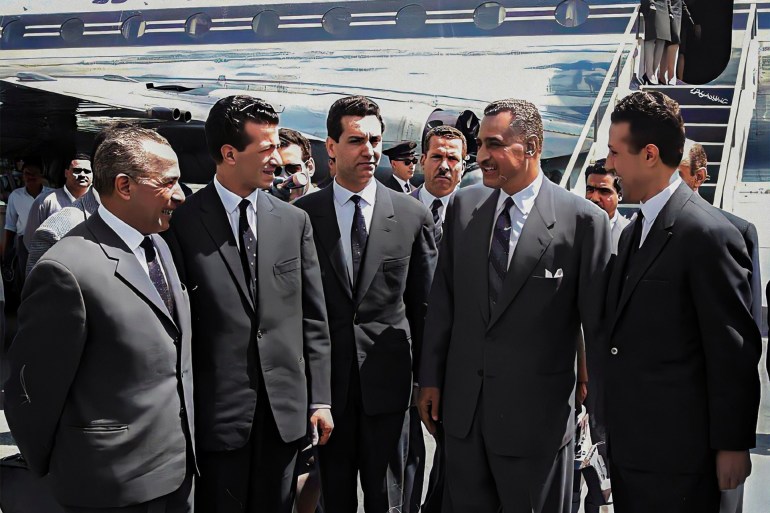 الوفد الخارجي للثورة الجزائرية في مهمة دبلوماسية بمصر (أرشيف خاص)