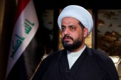 الخزعلي أكد رفض إعادة اختيار رئيس الوزراء مصطفى الكاظمي للمنصب مجددا (الجزيرة)
