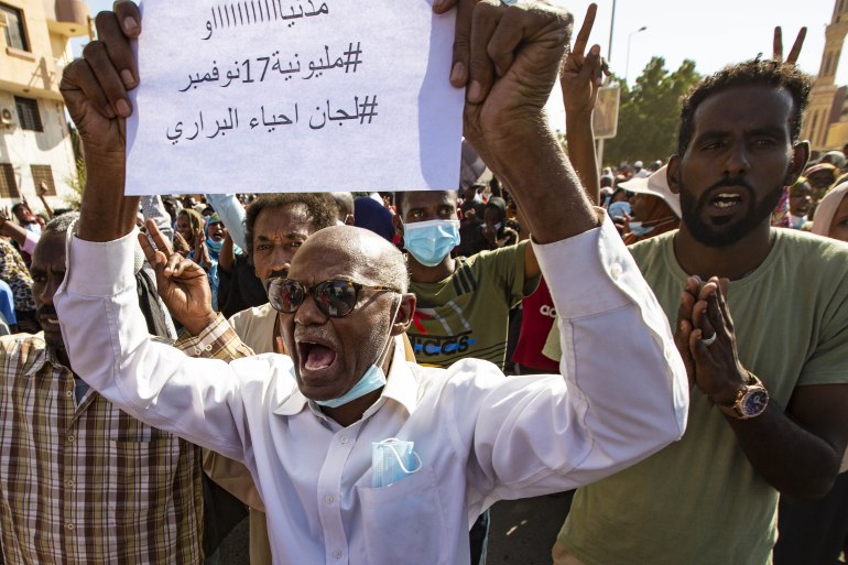 Hundreds rally in Sudan to protest military takeover​​​​​​​
