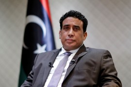 Head of the Libyan Presidential Council Mohamed al-Menfi attends interview with Reuters